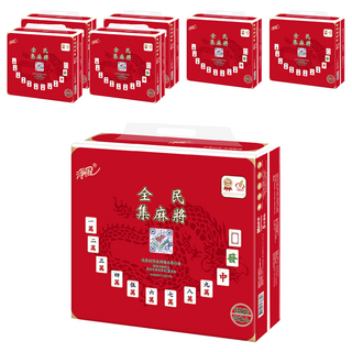 淨風 麻將版抽取式衛生紙 100抽/箱, 10包, 7袋