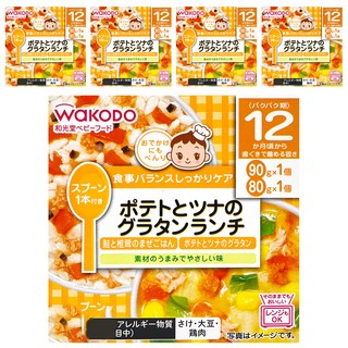 WaKODO 和光堂 馬鈴薯焗烤午餐 鮭魚香菇蒸飯, 170g, 5盒