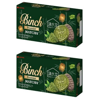 LOTTE 樂天 BINCH抹茶餅乾, 102g, 2盒