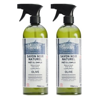 LA CORVETTE 法釩馬賽莊園 馬賽多功能黑皂噴霧 橄欖油, 750ml, 2瓶