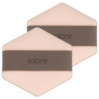 Solone 台灣公司貨 彈力雙面舒芙蕾海綿 華夫餅, 2個, 單一顏色