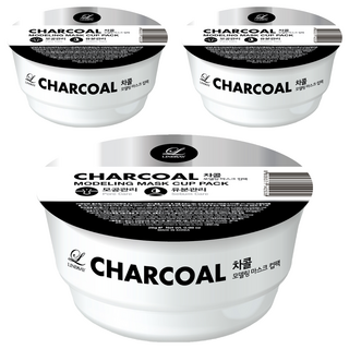 韓國 LINDSAY 台灣公司貨 杯裝軟膜粉 木炭 28g, 1入, 3個