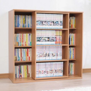 IRIS OHYAMA 愛麗思歐雅瑪 四層漫畫活動書架 SBO-8590 89 x 33.5 x 85cm 24.4kg, 棕色, 4層