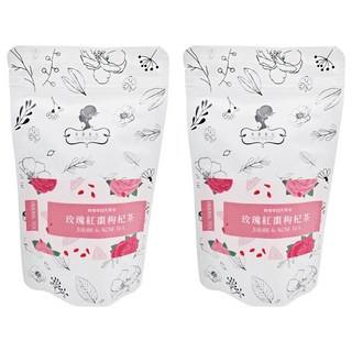 午茶夫人 玫瑰紅棗枸杞茶 Set 10包, 養生美容, 無咖啡因, 4g, 2袋