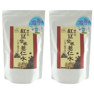 AWAStea 阿華師 紅豆紫米薏仁水 (三角立體茶包) 纖烘焙, 15g, 12包, 2袋