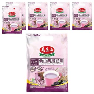 馬玉山 紫山藥黑豆漿 100% 全天然 高纖維 冷熱皆宜, 30g, 12包, 6袋