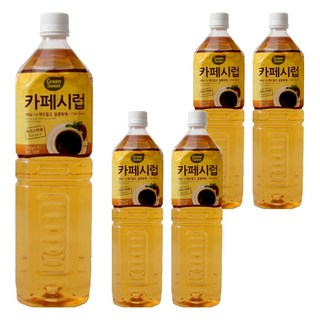 그린스위트 카페시럽, 1.5L, 5개