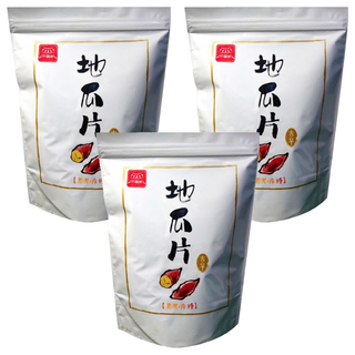 瓦厝家 地瓜片 麥芽脆糖, 夾鏈袋包裝, 嚴選台灣地瓜, 酥脆可口, 110g, 3包