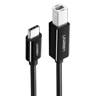 UGREEN 綠聯 Type-C 2.0對USB-B印表機多功能傳輸線 黑色, 1條, 2m