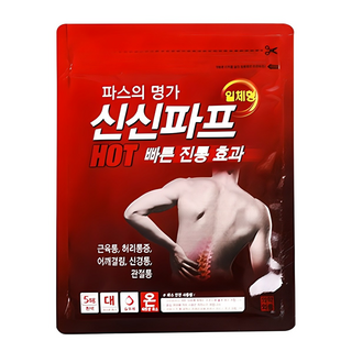 신신제약 신신파프 핫 파스, 5개입, 1개