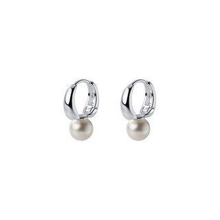 비아워게스트 여성용 펄 드롭 진주 원터치 이어링
