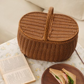 house recipe. Fleet 野餐籃, 1個, 棕色