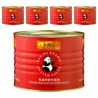 李錦記 熊貓牌鮮味蠔油, 2.27kg, 5罐