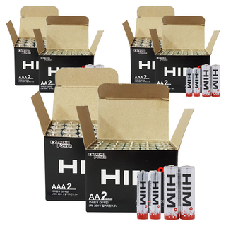 HIM 鹼性電池 散裝 AA 20入 + AAA 20入, 3套