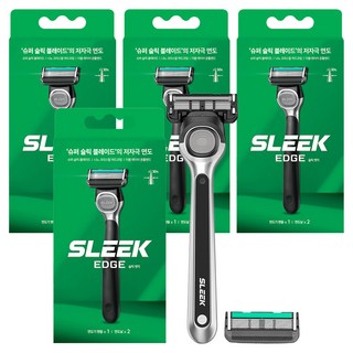 DORCO 多可樂客 Slick Edge 刮鬍刀 + 刀片 2入組, 4套