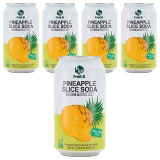 Fruit.B 真的鳳梨氣泡飲, 5個, 340ml