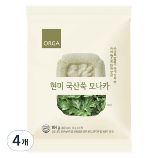 ORGA 玄米艾草最中餅 8入, 104g, 4個