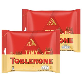 TOBLERONE 瑞士三角迷你牛奶巧克力, 200g, 2袋