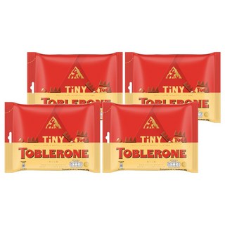 TOBLERONE 瑞士三角迷你牛奶巧克力, 200g, 4袋