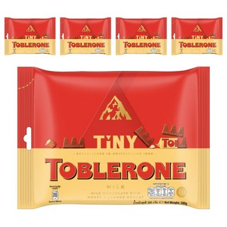 TOBLERONE 瑞士三角迷你牛奶巧克力, 200g, 5袋