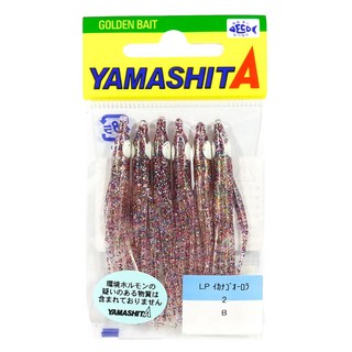 YAMASHITA LP IKANAGO AURORA 2吋極光擬餌 章魚 小卷 魷魚適用, 黑紅色, 1包