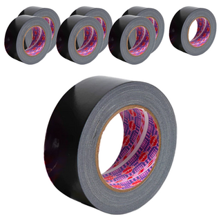 HarVest 蘋果牌 大力膠帶 防水布膠帶 48mm x 25m, 黑色, 8個