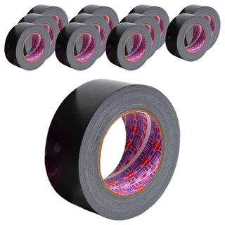 HarVest 蘋果牌 大力膠帶 防水布膠帶 48mm x 25m, 黑色, 12個