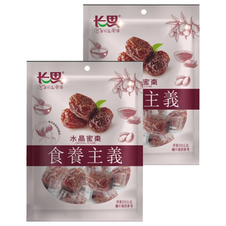長思 水晶蜜棗 香甜軟濡無核蜜棗 獨立包裝 全素食可食, 235g, 2包