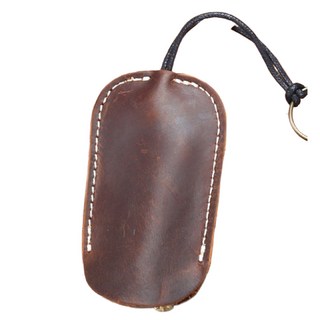 真皮頭層瘋馬牛皮通用薄款吊繩鑰匙包 KB145