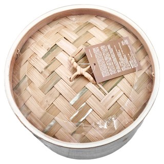 SHIMOYAMA 柳杉木貼皮竹蒸籠 一籠一蓋組, 21cm, 1組
