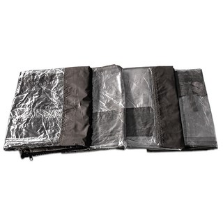 WINAIR 遮陽棚圍布 透明一般型防風布 四面 D, 黑色