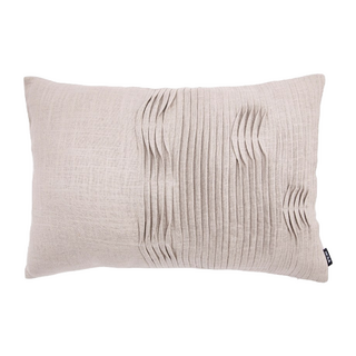 HOLA 和樂家居 查莉壓線百摺腰枕, 卵石灰