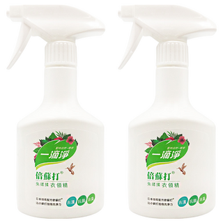 一滴淨 倍蘇打免搓揉衣領精 輕鬆噴灑於衣領袖口, 400g, 2瓶