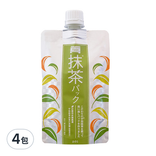 pdc 抹茶面膜 深層清潔淨化毛孔汙垢 日本原裝進口, 4包, 1入