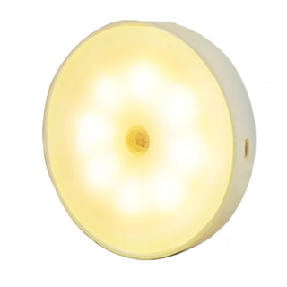 STAR CANDY 智能感應小夜燈 3個 8.6CM直徑 1.8CM厚度, 暖光, 1件