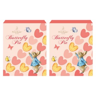 PETER RABBIT 比得兔 蝴蝶派 傳統法式酥皮點心 葡萄乾蔓越莓口味, 152g, 2盒