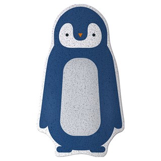 好物良品 卡通系列 浴缸瀝水墊 浴室防滑墊 企鵝家族, 70 x 40cm, 1個