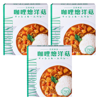 味王 咖哩燴洋菇調理包 2包入, 400g, 3盒