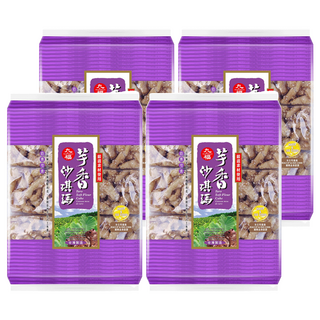 九福 芋香沙琪瑪，經典傳統美味，口感酥鬆綿密，奶蛋素可食, 200g, 4袋