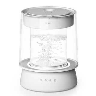 보아르 더글라스 가열식 가습기 아기 무드등 대용량 물멍, VVHU-001WH, 화이트