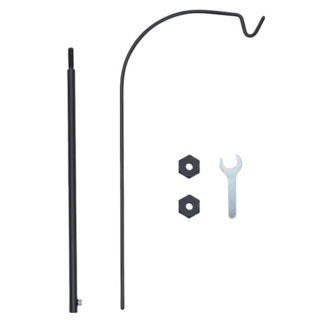 日月鉄工所 藍月 燈掛 燈掛耐重1kg, 高款 黑色, 1個