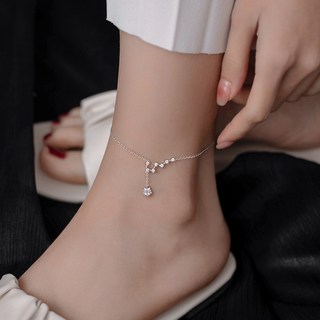 Theothercolor 鏈條水鑽垂墜腳鍊 SB 033