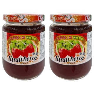 大倫食品 大湖莓之鄉 天然原味草莓醬 不含人工色素及防腐劑, 280g, 2罐