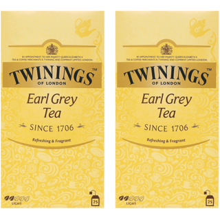 TWININGS 唐寧茶 盒裝伯爵紅茶茶包, 2g, 25包, 2盒