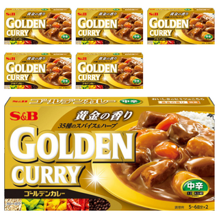 S&B 愛思必 金牌咖哩 中辛, 日本原裝進口, 198g, 6盒
