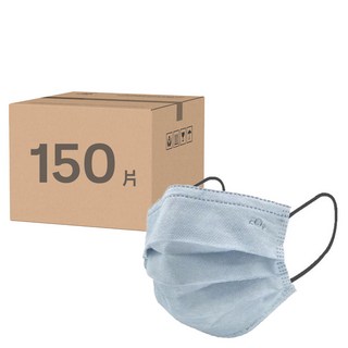愛北鼻 宏瑋醫療平面口罩, 冰河銀灰, 50片, 3盒