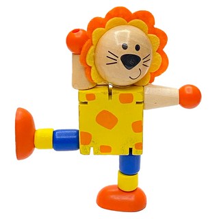 德德小品集 木製動物 獅子, 1個