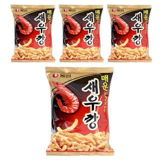 NONGSHIM 農心 蝦味條 辣味, 90g, 4包