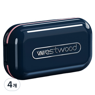 westwood pill box Nesting Home 2合1切藥器 藥盒 藍寶石藍, 4個