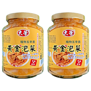 大榮 黃金泡菜, 清香、開胃、爽口, 豐富活性乳酸菌, 360g, 2罐